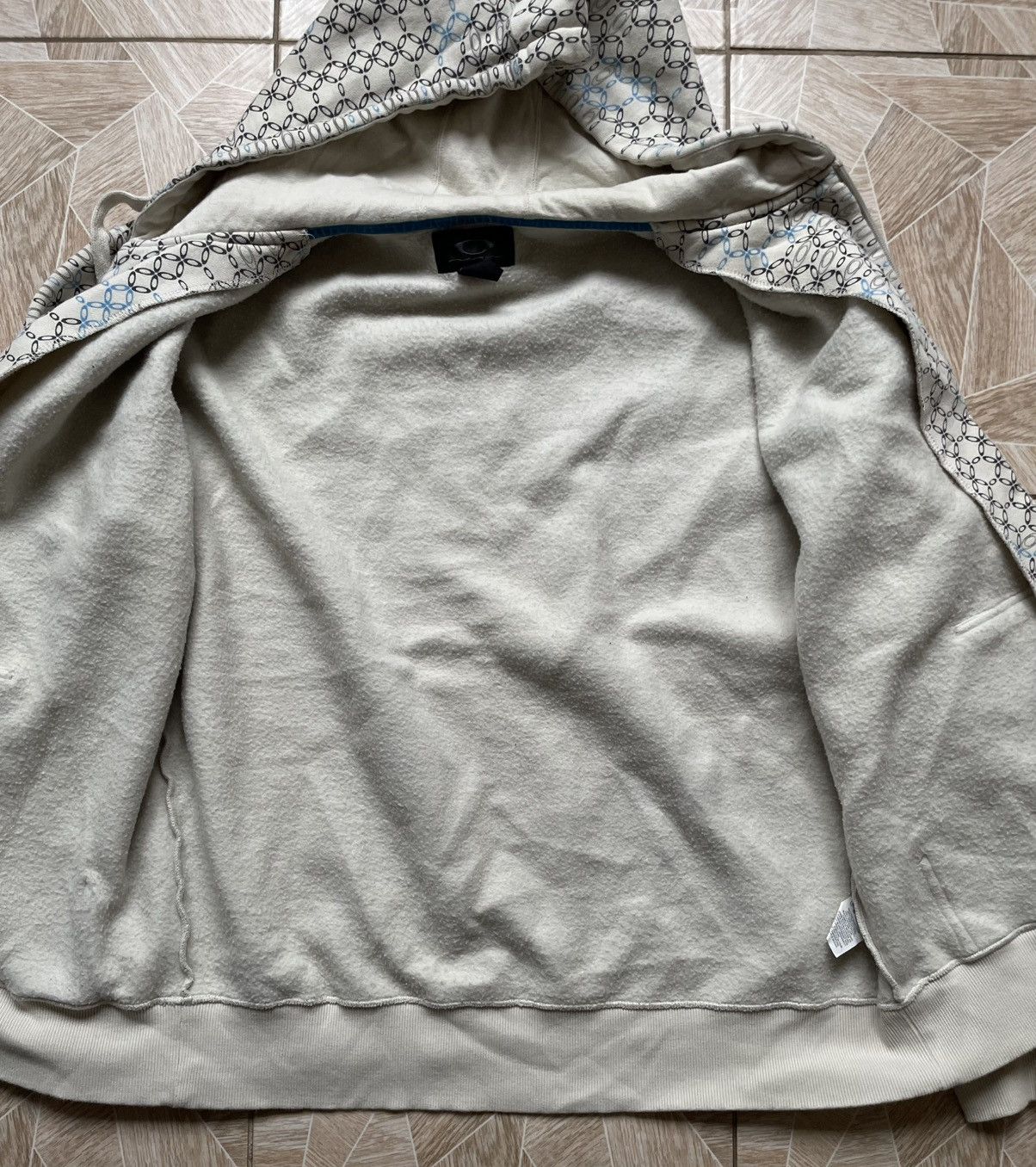 Oakley × Vintage Y2K Vintage Outdoor Oakley Monogram Logo Zip Hoodie Fleece L Size US L / EU 52-54 / 3 - 7 Thumbnail