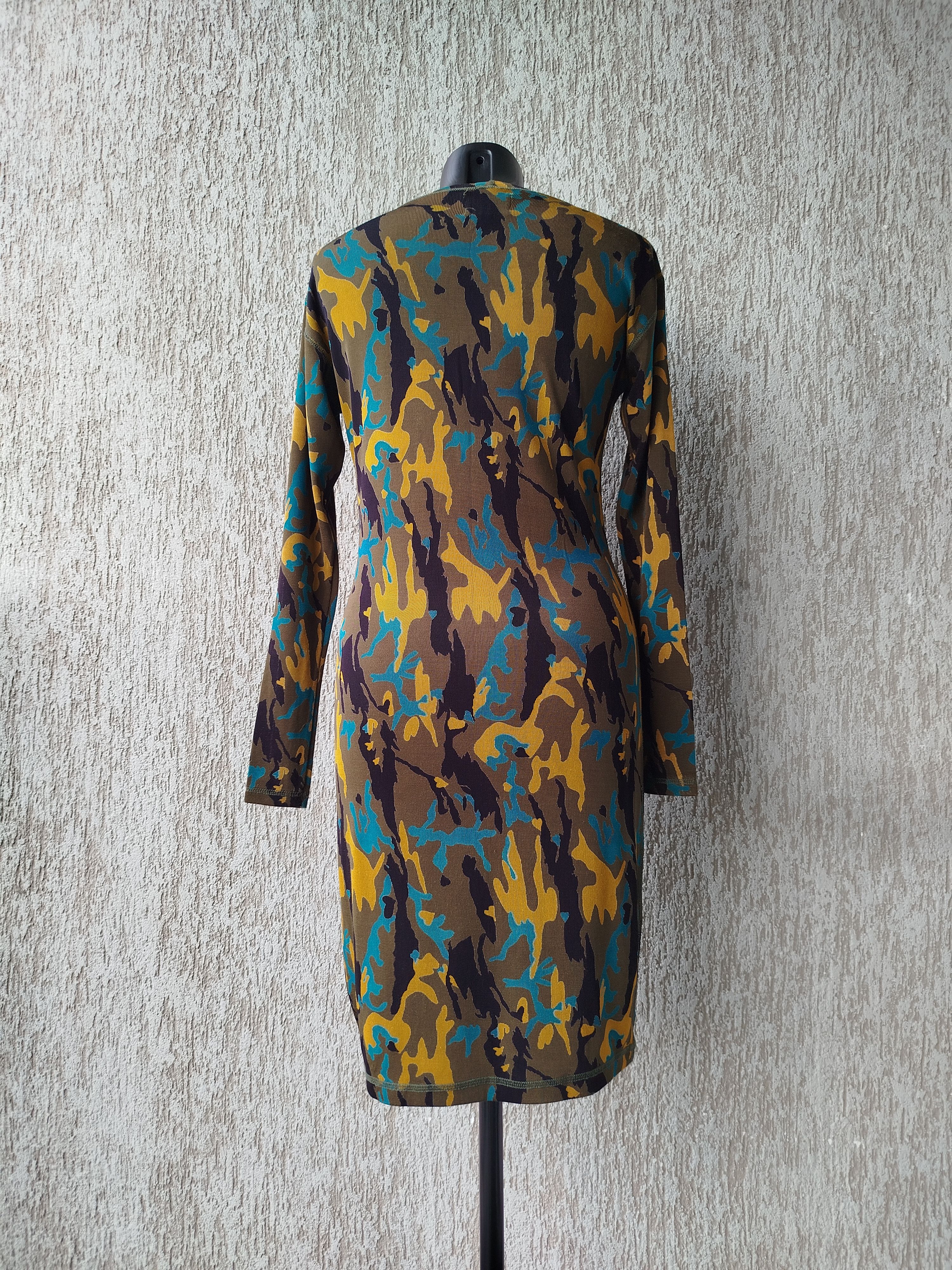 Jean Paul Gaultier Gaultier Junior Dress Camouflage Ribbed Vintage 90s Size M / US 6-8 / IT 42-44 - 7 Thumbnail