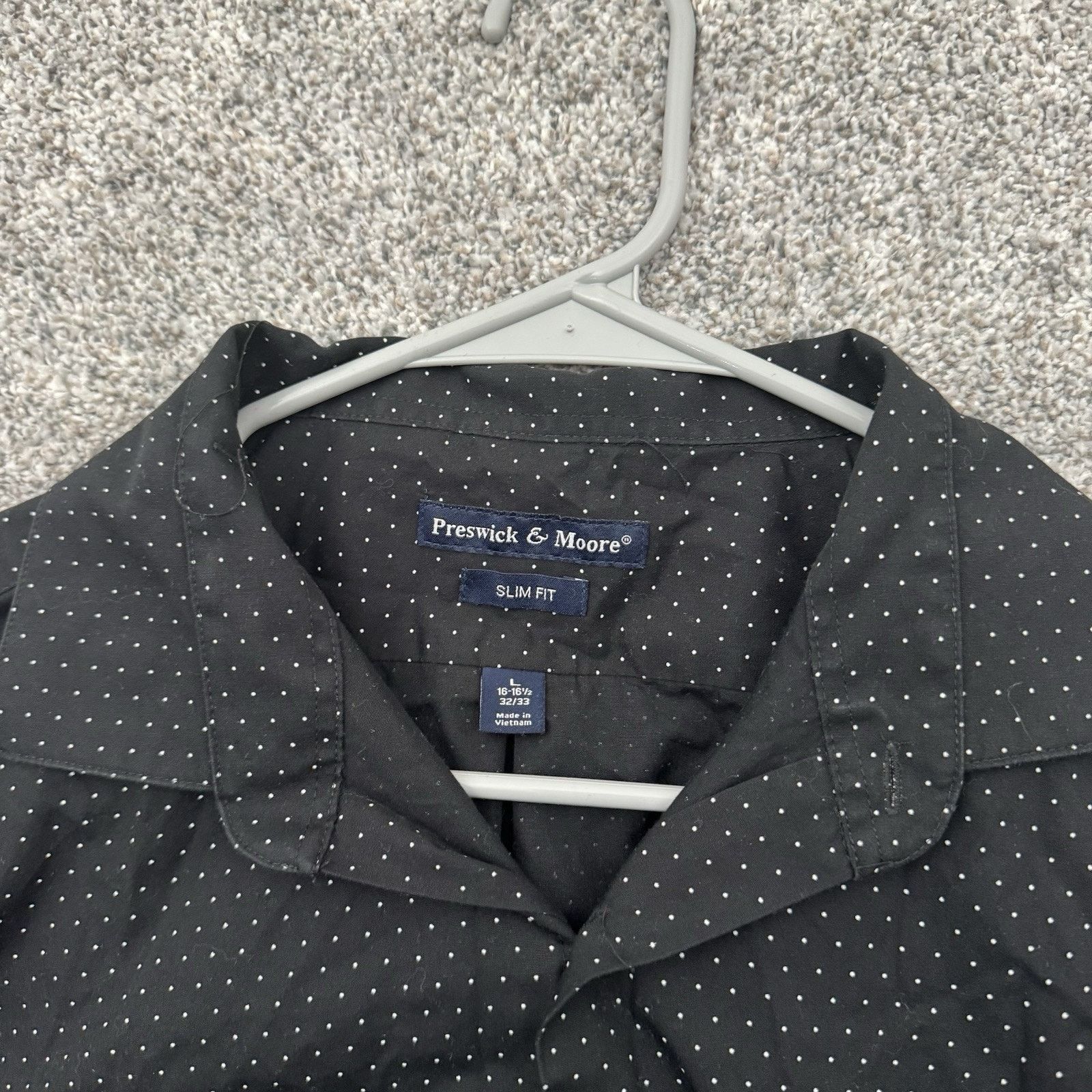 Other Preswick & Moore Button Shirt Men L 16 16.5 Slim Fit Dotted Size US L / EU 52-54 / 3 - 5 Thumbnail