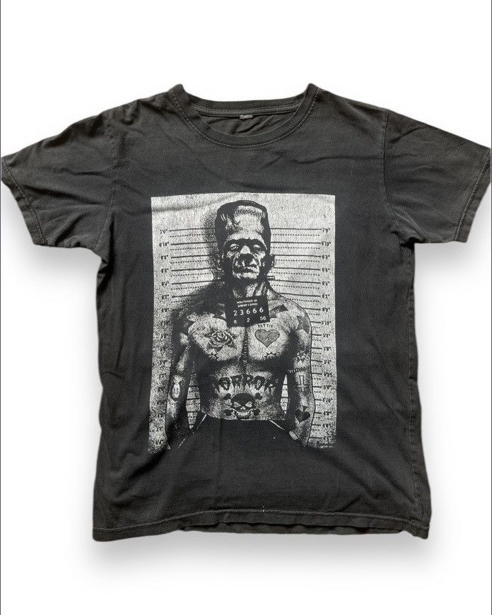 Expert Horror × Vintage Faded Black Vintage Frankenstein 1931 Prisoner Horror TShirt Size US S / EU 44-46 / 1 - 1 Thumbnail