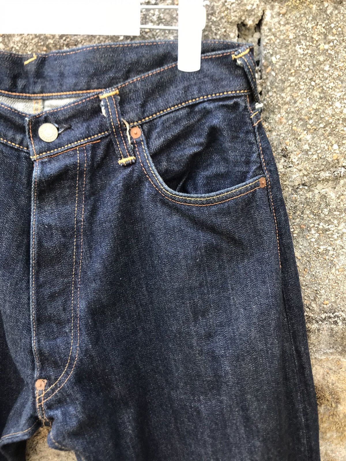 Evisu 🔥Rare Vintage Evisu Red Daicock Selvedge loose Denim-W 33 Size US 33 - 5 Thumbnail