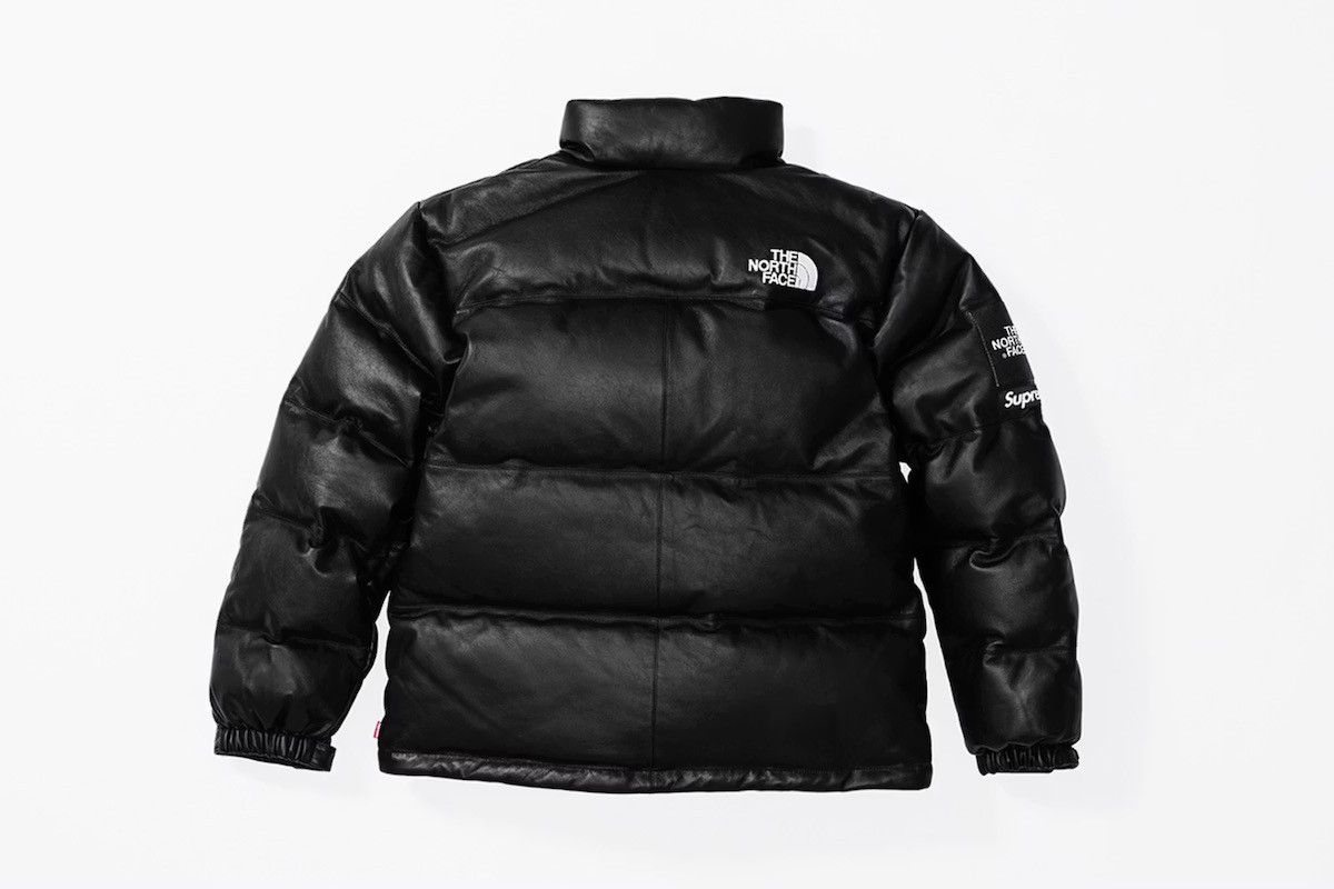 Supreme × The North Face Supreme x The North Face - Leather Nuptse Jacket Size US XL / EU 56 / 4 - 2 Thumbnail