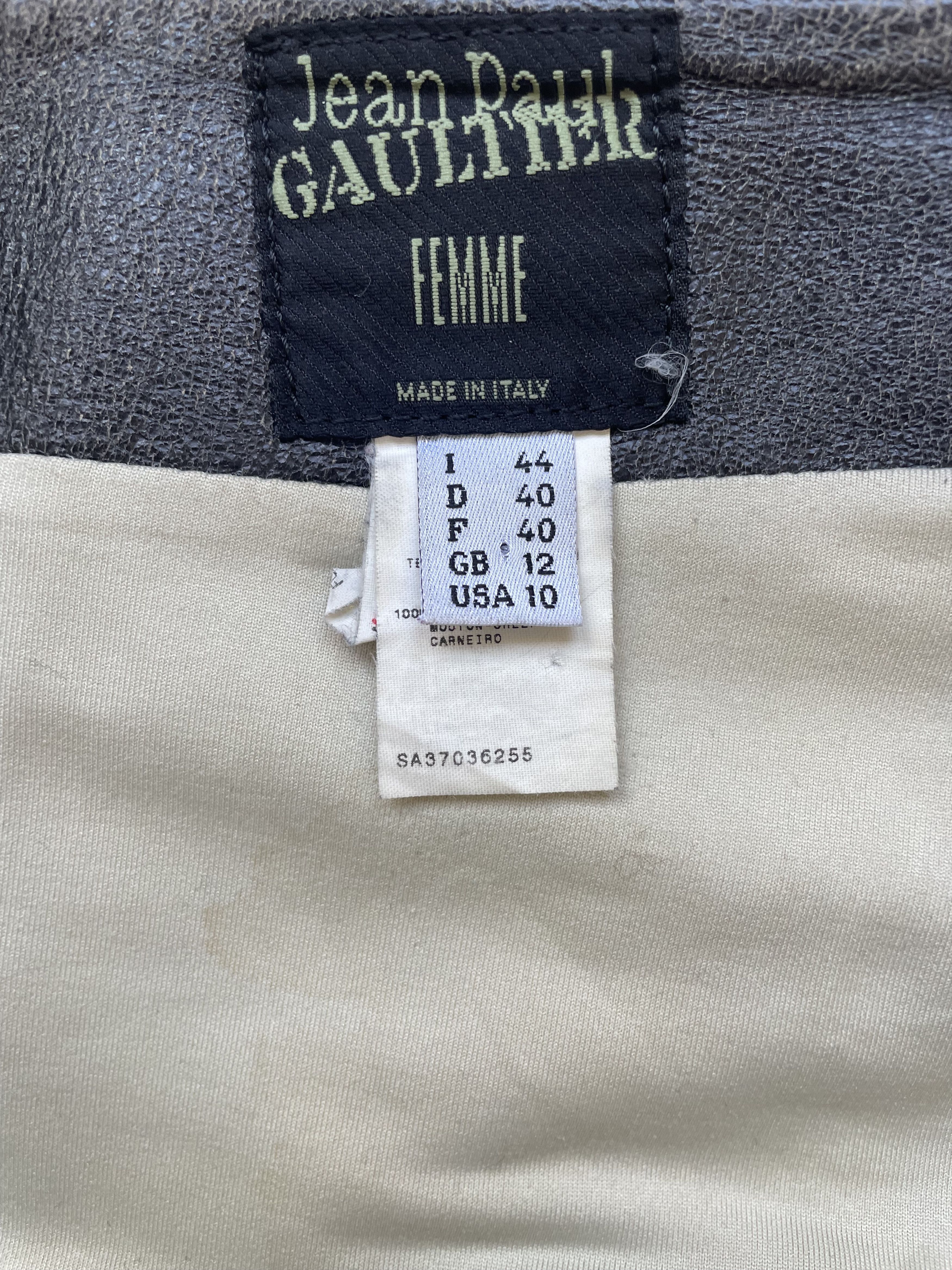 Jean Paul Gaultier Archive lamb leather JPG pants Size 32" / US 10 / IT 46 - 6 Thumbnail