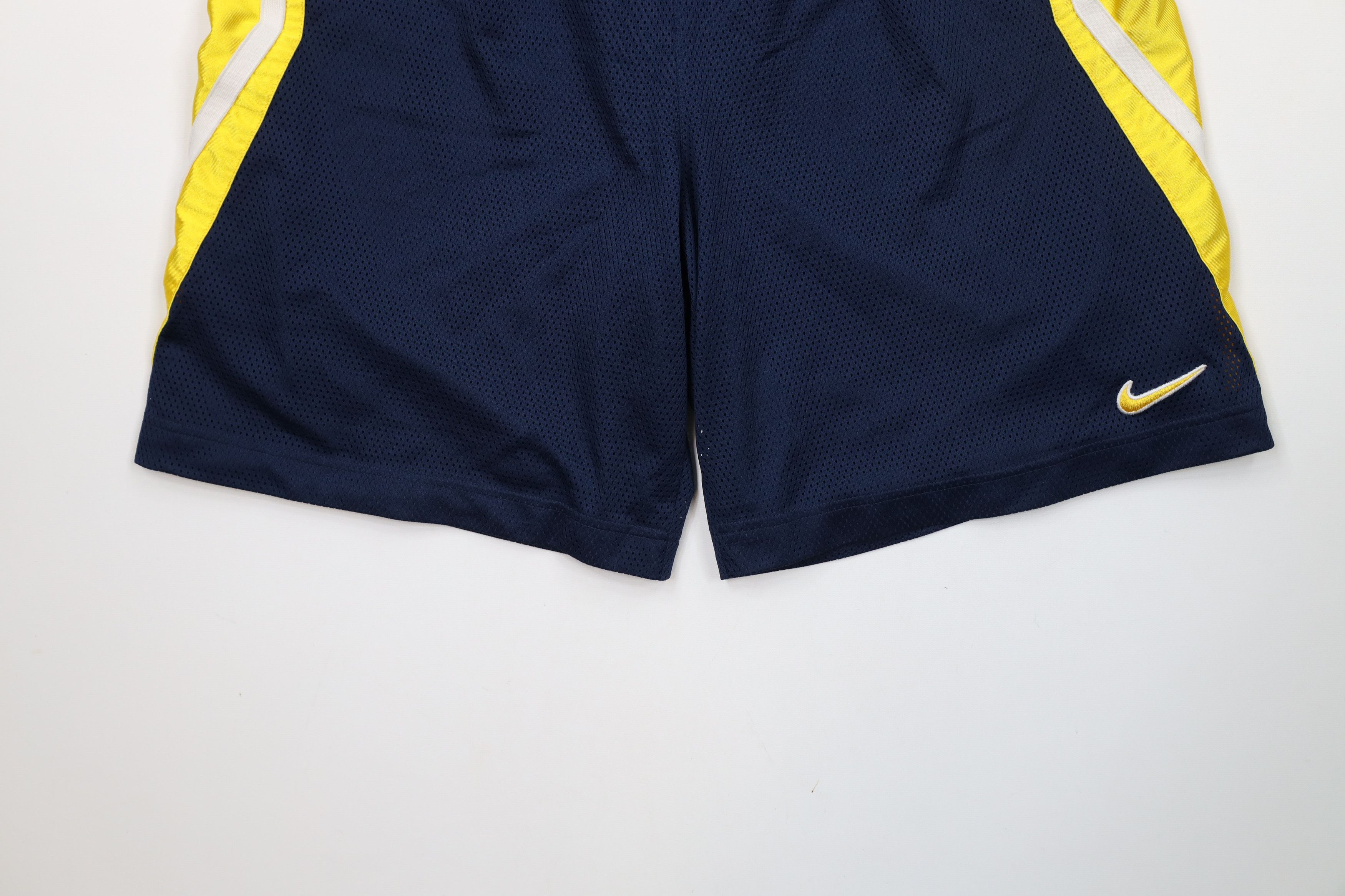 Nike × Vintage Vintage 90s Y2K Nike Mini Swoosh Mesh Basketball Shorts Size US 34 / EU 50 - 4 Thumbnail