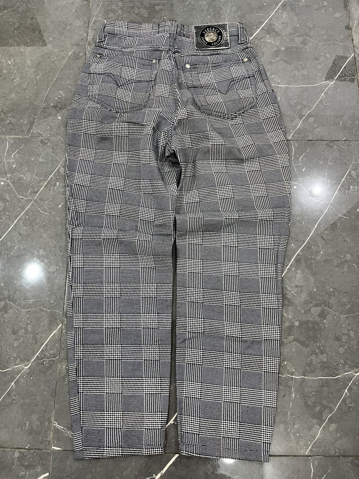 Versace VINTAGE VERSACE TARTAN PANTS Size 26" / US 2 / IT 38 - 2 Thumbnail