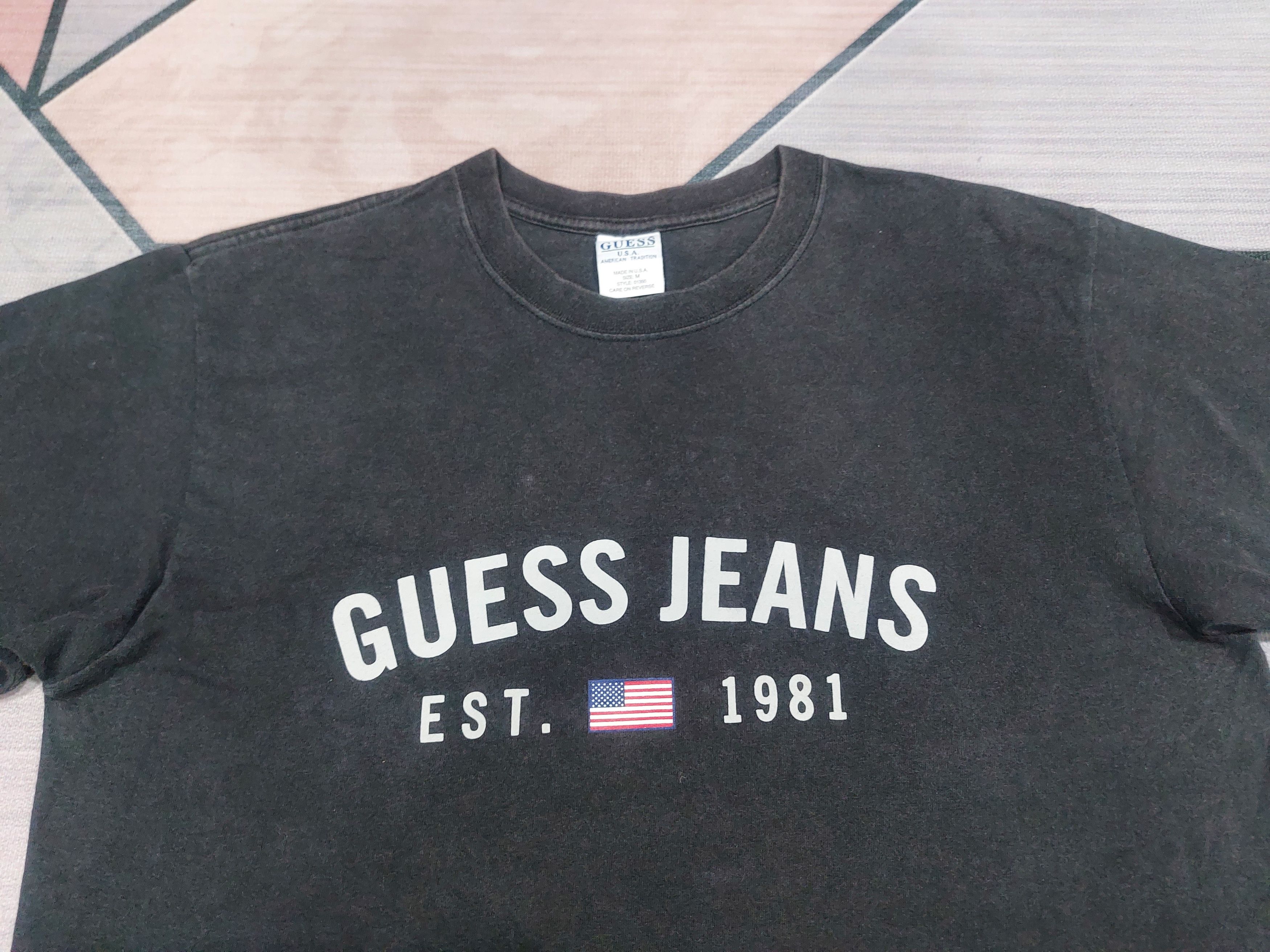 Guess × Vintage VINTAGE GUESS JEANS SPELLOUT TEE SUN FADED Size US M / EU 48-50 / 2 - 3 Thumbnail