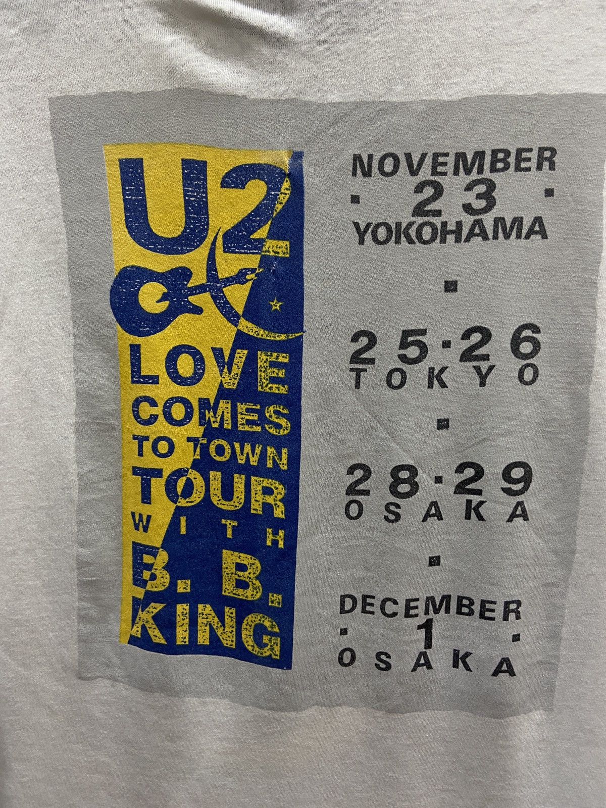Band Tees × Vintage Vintage 1989s U2 Love Comes to Town e Band TShirt Size US L / EU 52-54 / 3 - 15 Thumbnail