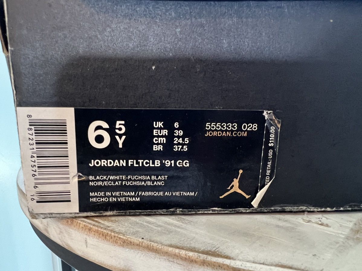 Jordan Brand Jordan Flight Club 91 Black Fuschia Blast size 6.5y 8w Size US 8 / IT 38 - 9 Thumbnail