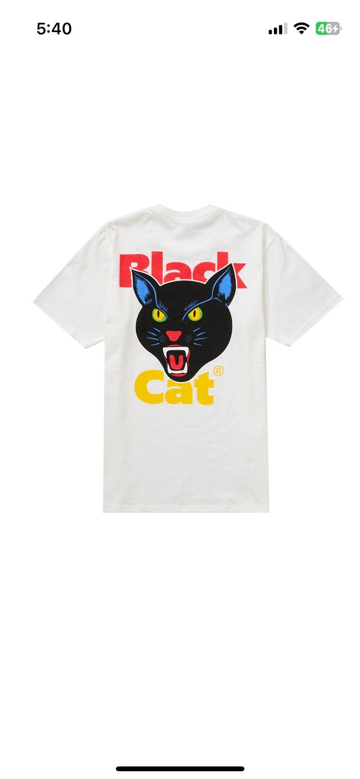 Supreme Supreme Black Cat Tee SS24 White Grailed