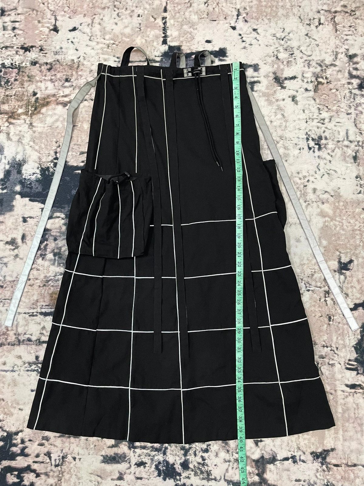 Japanese Brand VINTAGE Y2K ILLIG BONDAGE CARGO WIDE MAXI SKIRT Size 32" / US 10 / IT 46 - 10 Thumbnail