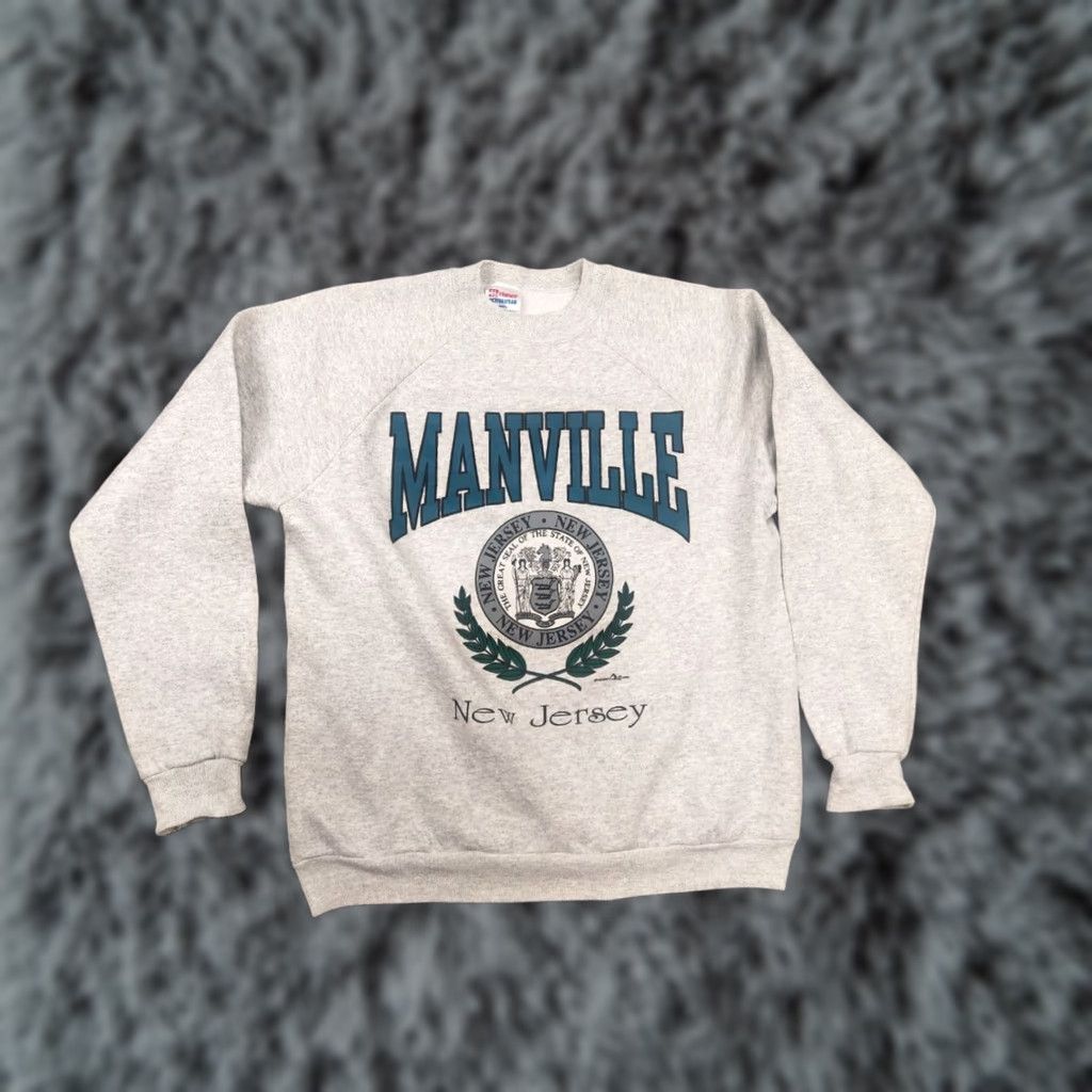Hanes VINTAGE Hanes Sweatshirt Logo USA Crew neck Gray L Mens Size US L / EU 52-54 / 3 - 1 Thumbnail
