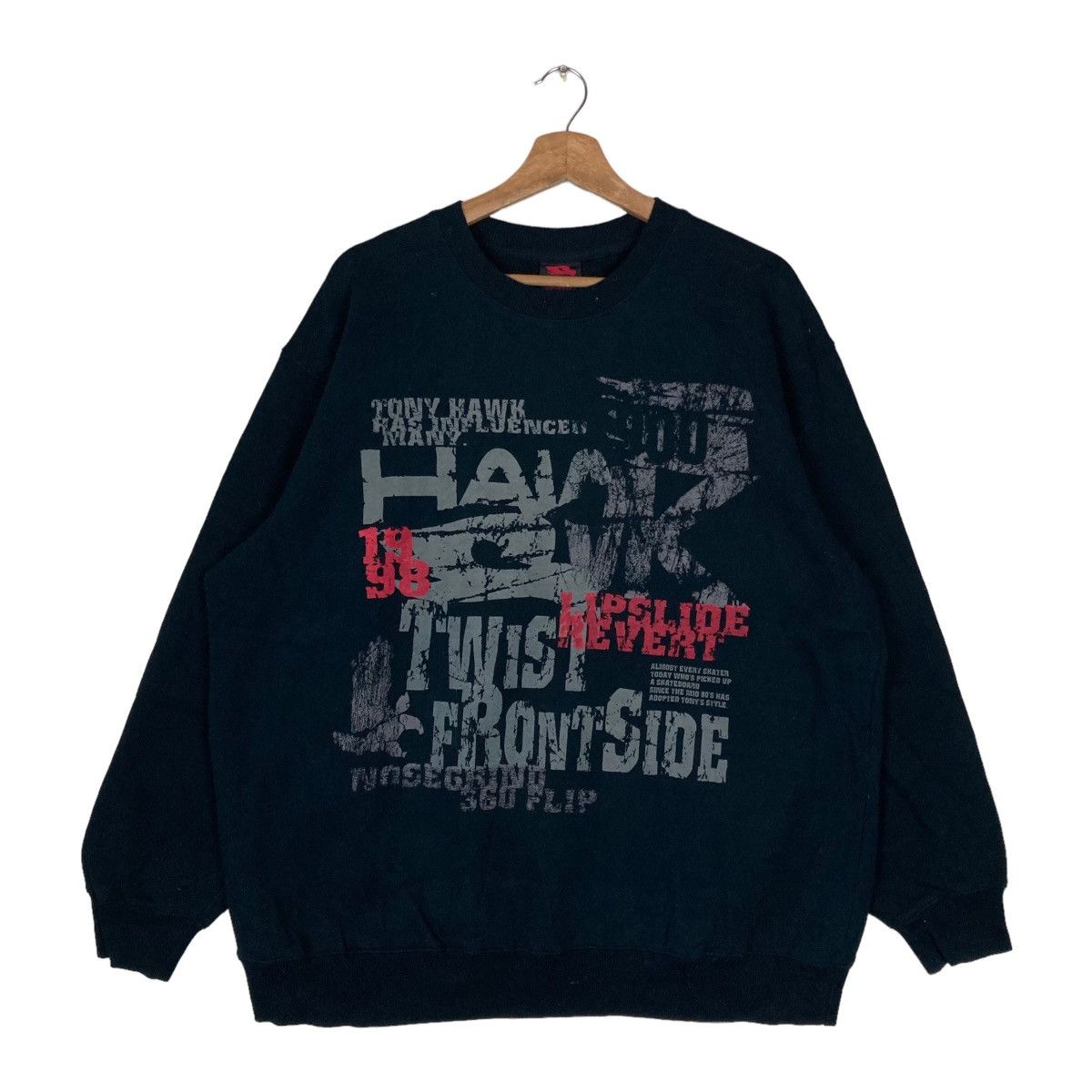 Tony Hawk Vintage Tony Hawk Skateboarding Pullover Jumper Sweatshirt Size US XL / EU 56 / 4 - 1 Thumbnail