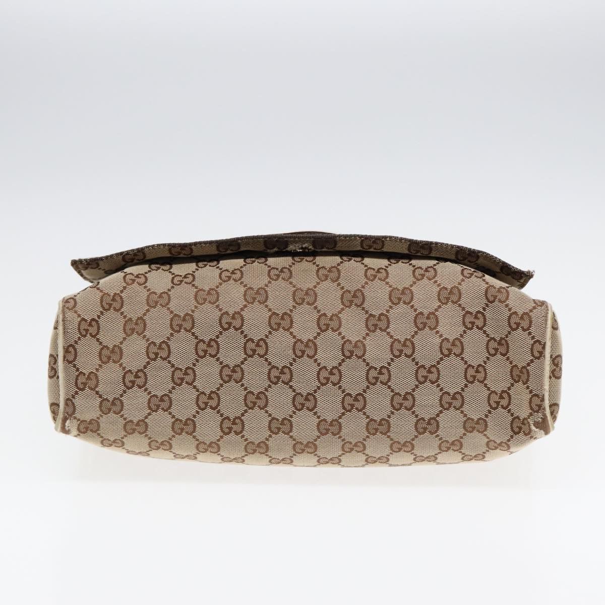Gucci GUCCI GG Canvas Shoulder Bag Beige Silver Size ONE SIZE - 4 Thumbnail