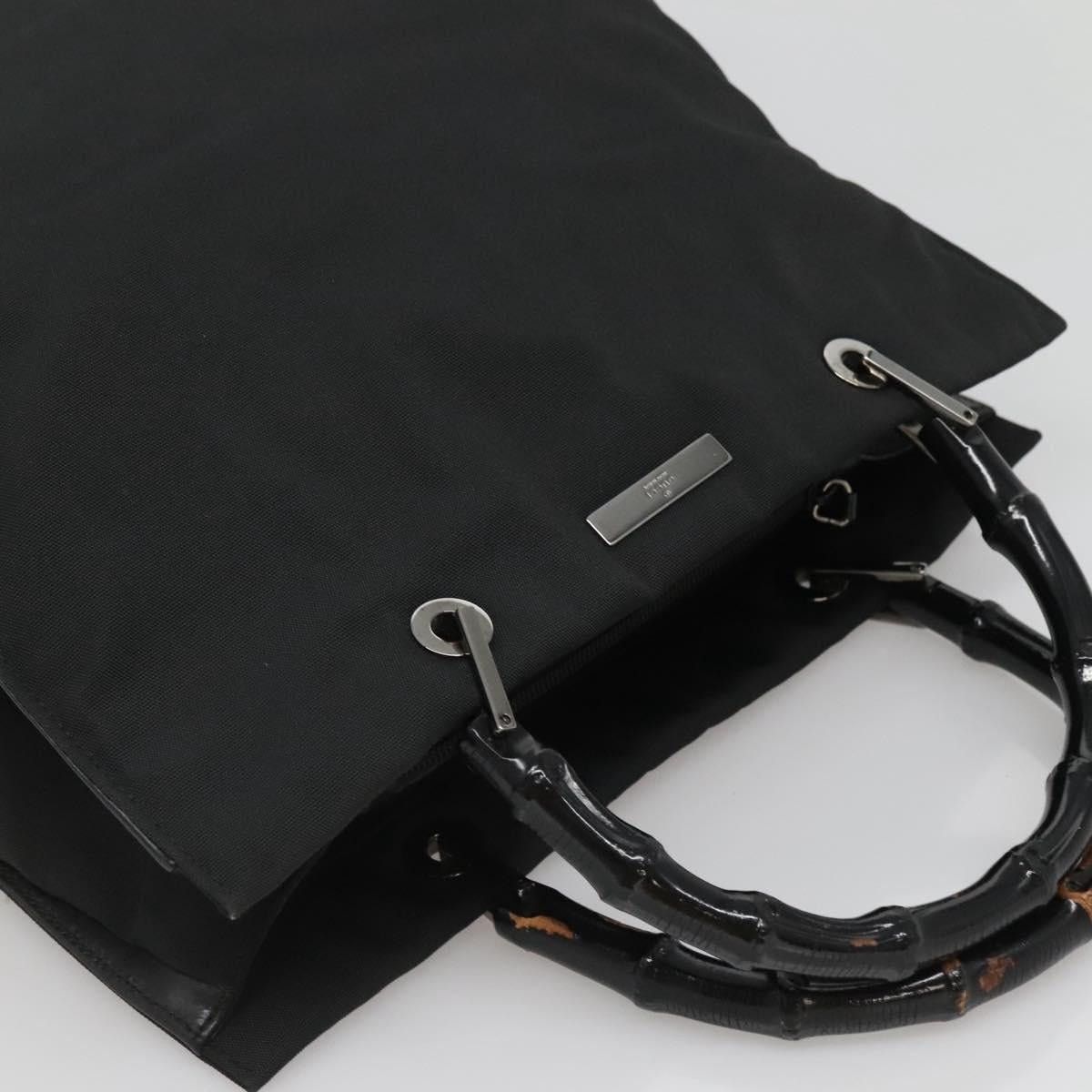 Gucci GUCCI Bamboo Hand Bag Nylon Black 002 002 Size ONE SIZE - 6 Thumbnail