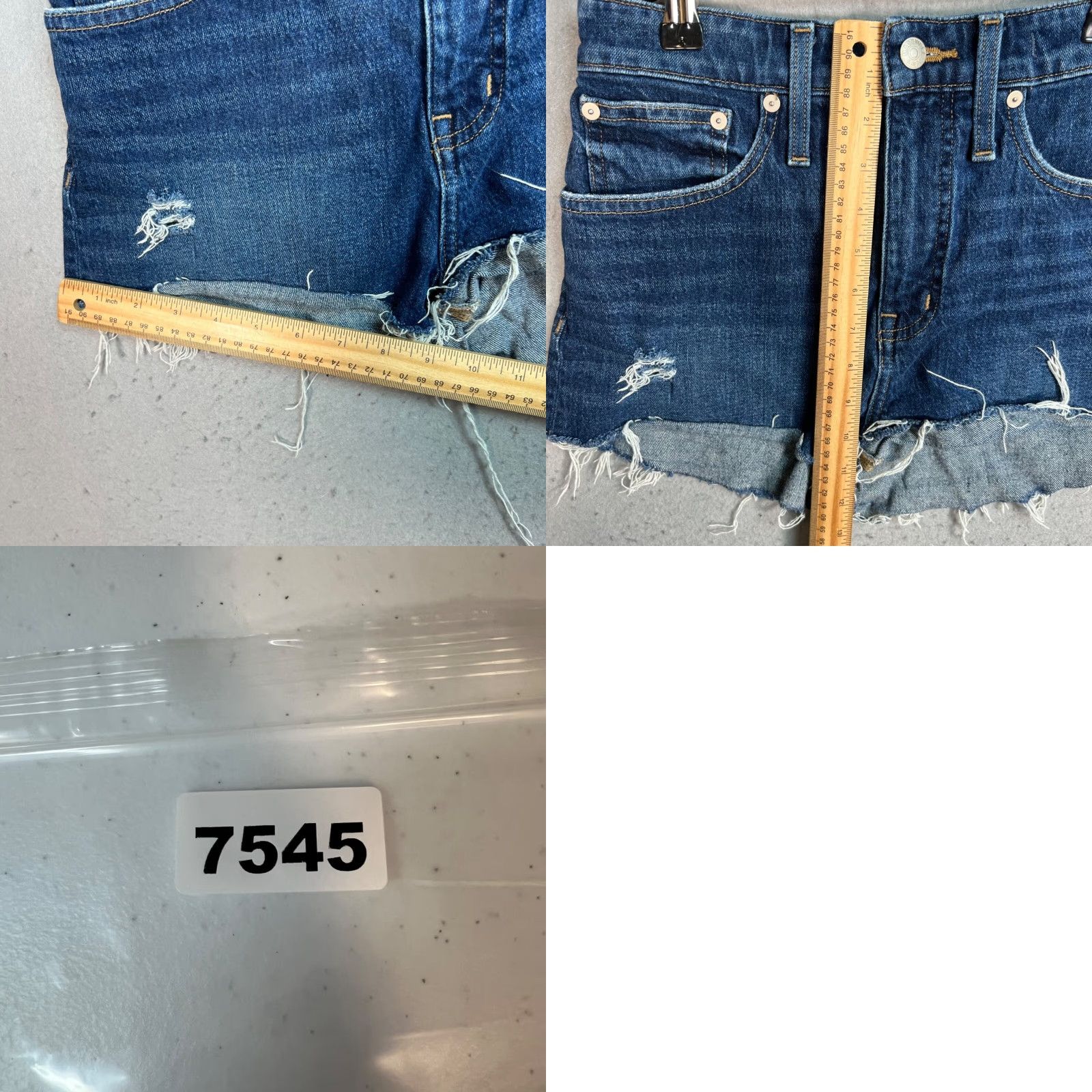 Madewell MADewell Curvy High-Rise Denim Shorts Cut-Off Distressed Frayed Hem Adult Womens Size 27 Blue Size 27" / US 4 / IT 40 - 8 Thumbnail