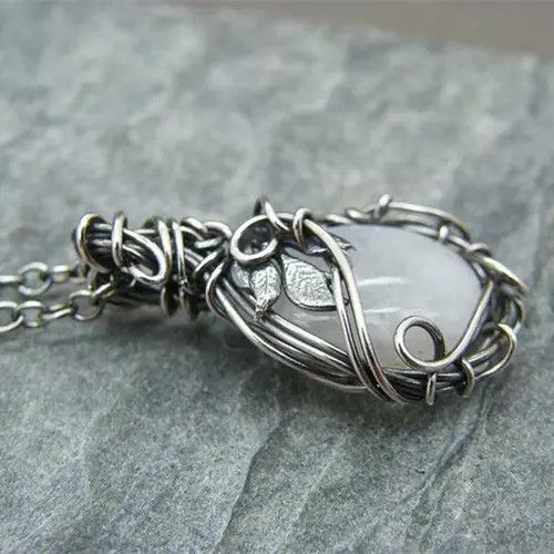 Jewelry × Vintage Moonstone Pendant Necklace Size ONE SIZE - 3 Thumbnail