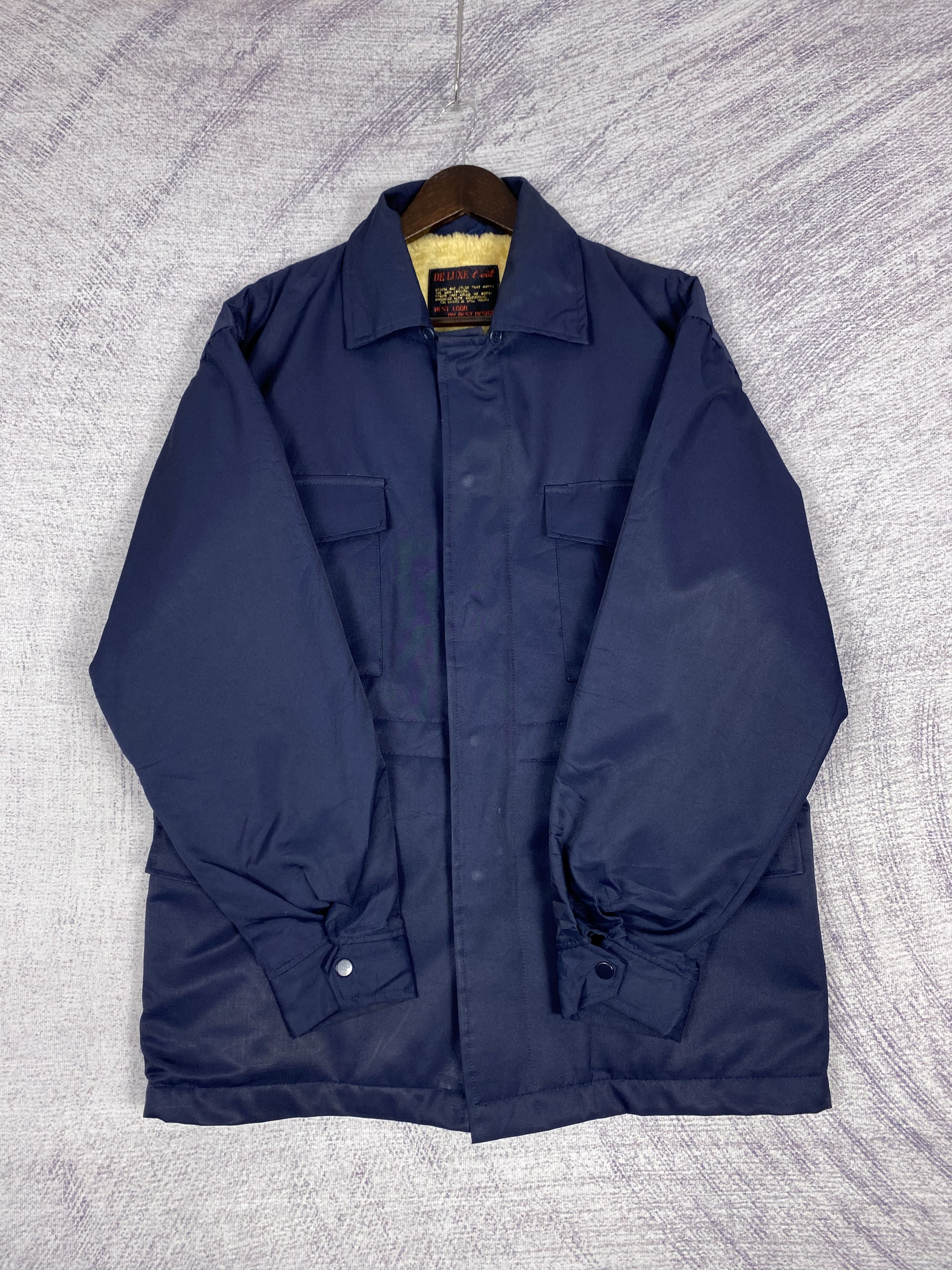 DELUXE Vintage Deluxe Multi Pocket Fleece Lining Coat Jacket Size US M / EU 48-50 / 2 - 4 Thumbnail