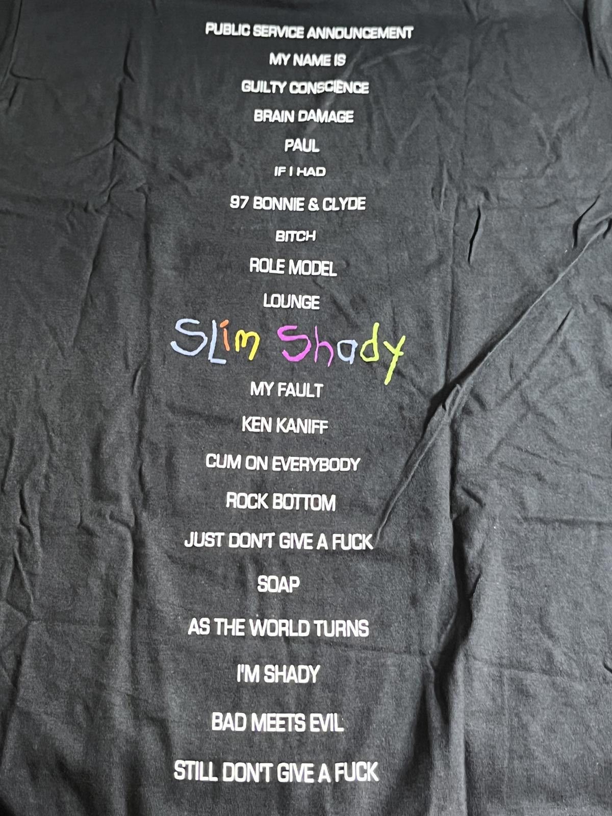 Designer T-shirt Eminem The Slim Shady Lp Shirt - Songs on Back Size US S / EU 44-46 / 1 - 5 Thumbnail