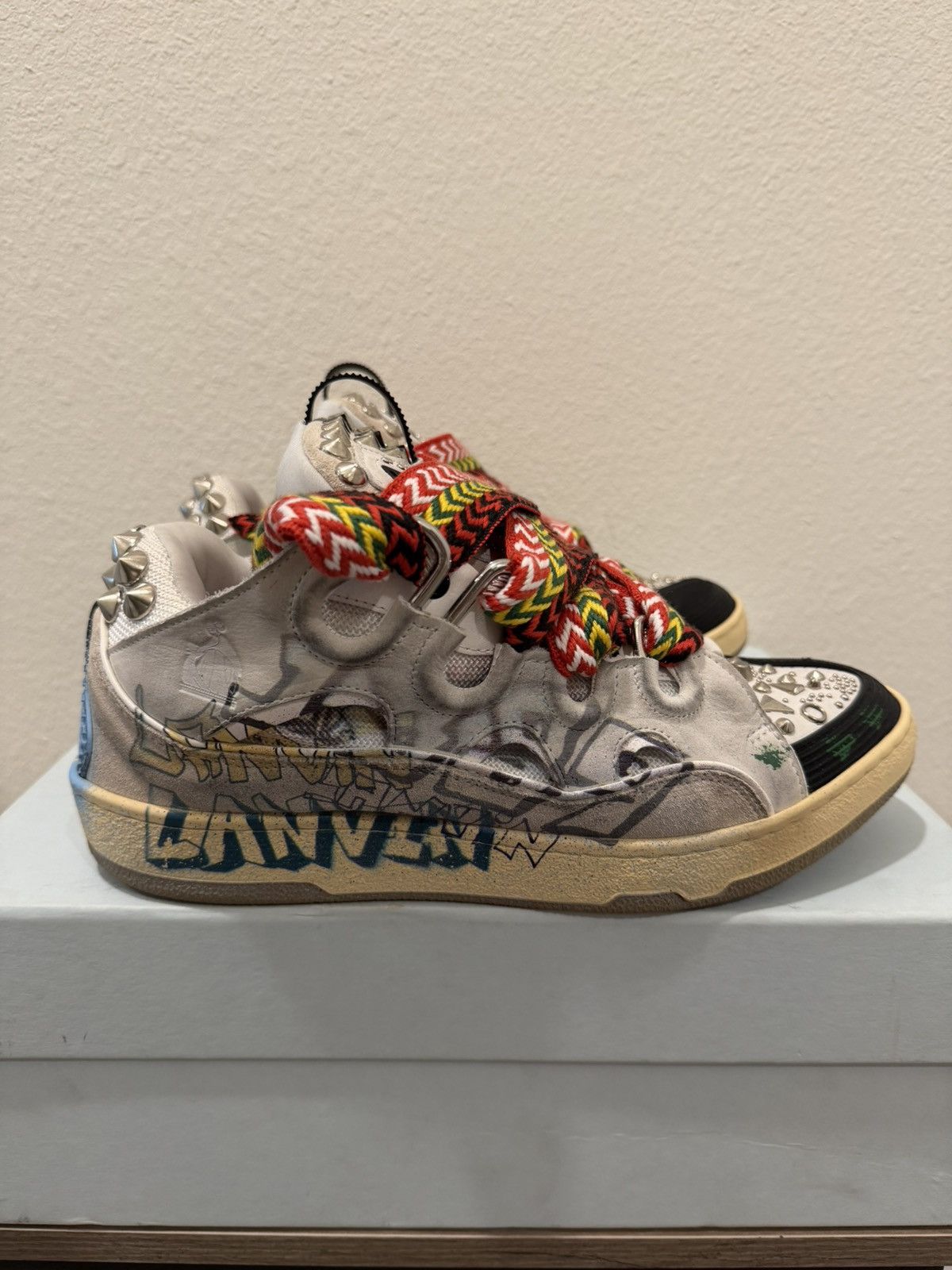 Lanvin Lanvin Curb Graffiti Sneakers Size US 10 / EU 43 - 5 Thumbnail