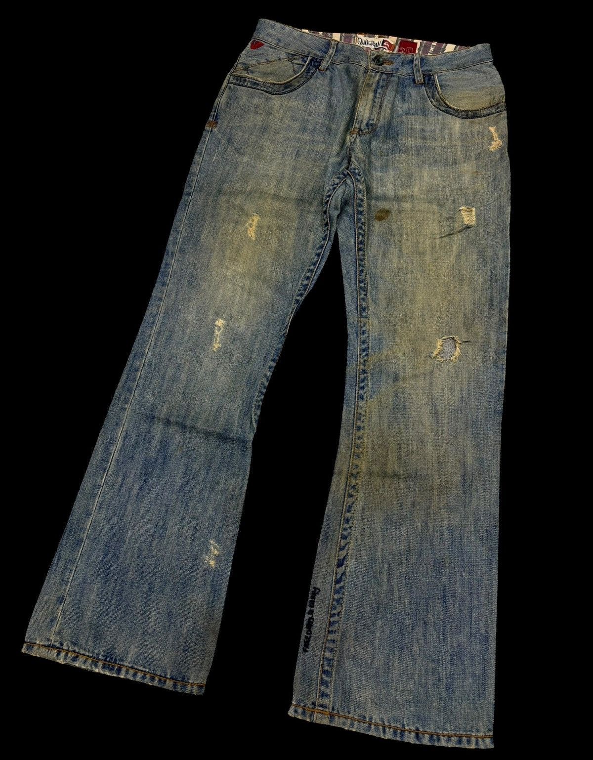 Le Grande Bleu (L.G.B.) Mudmax Wash Freedom Is Dirty Lgb I6W9 Style Flared Jean Size US 32 / EU 48 - 5 Thumbnail