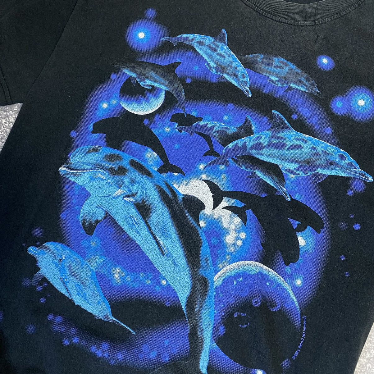 Other Vintage Designer Big Dolphins Graphic logo single stitch tee Size US L / EU 52-54 / 3 - 3 Thumbnail