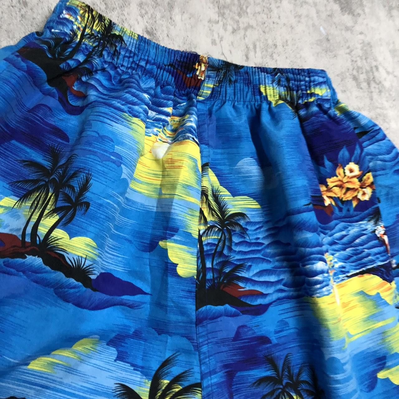 Other Blue and yellow Hawaiian swim trunks #HawaiianVibes Size US 30 / EU 46 - 5 Thumbnail