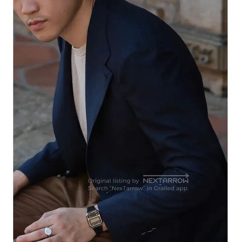 Acne Studios Acne Studios Long Sleeve Dark Blue Blazer. Size US M / EU 48-50 / 2 - 4 Thumbnail