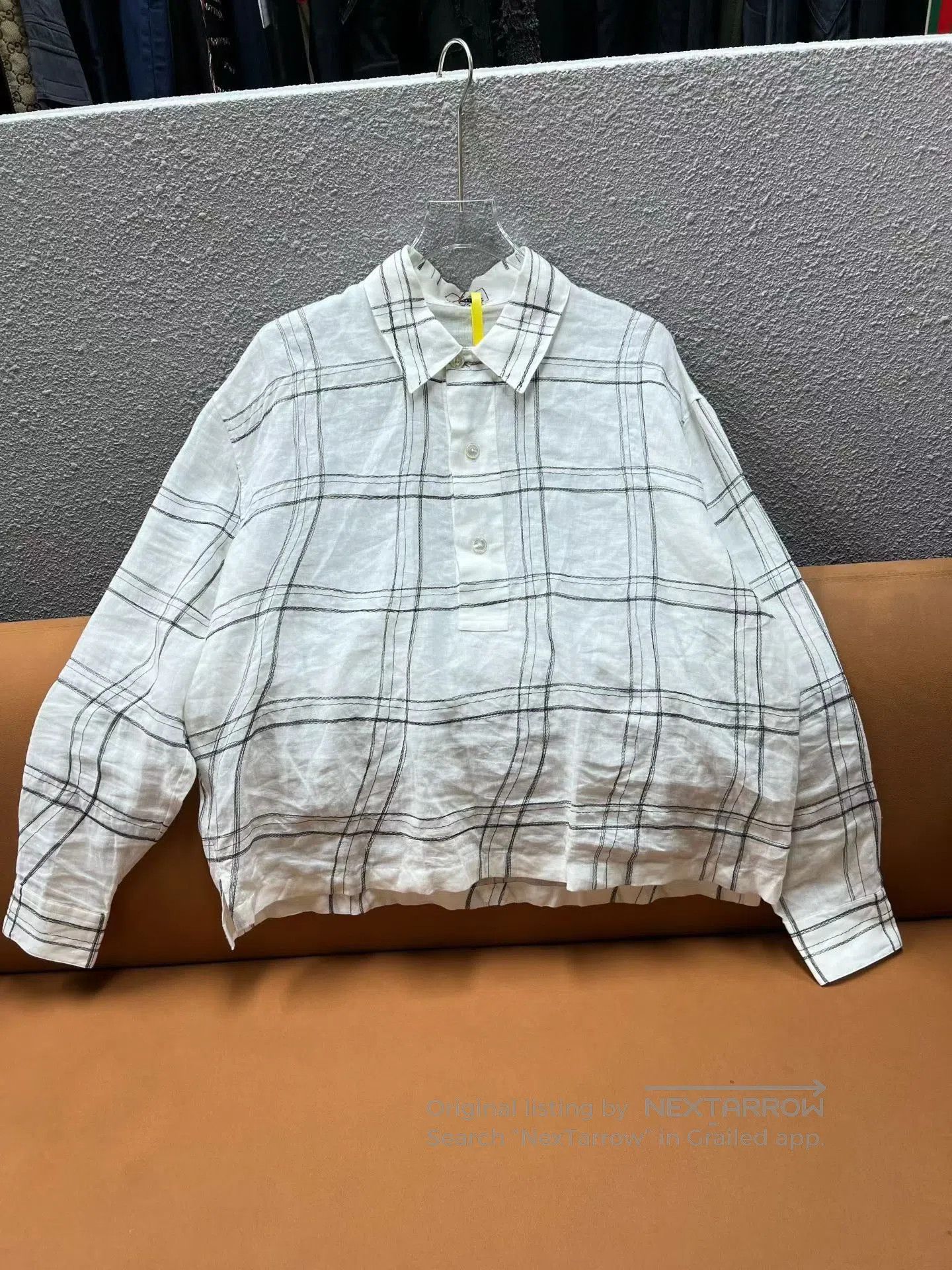 Hermes Hermes Linen Check Long. Size US XXS / EU 40 - 1 Thumbnail
