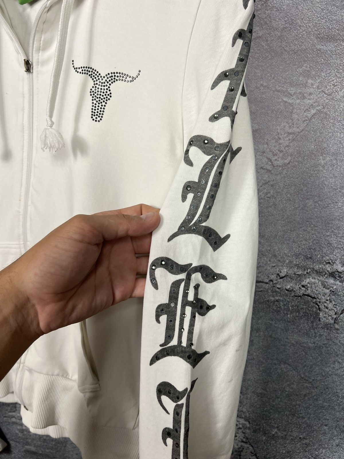 Philipp Plein Vintage Philipp Plein Zip Hoodie With Cross Chrome Style Size M / US 6-8 / IT 42-44 - 10 Thumbnail