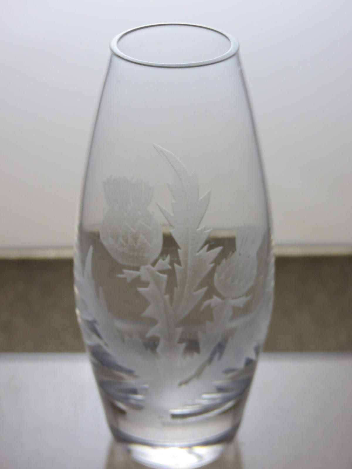 The Unbranded Brand Vintage Lead Crystal Cut Glass Set of 2 Vases 5" Size ONE SIZE - 4 Thumbnail