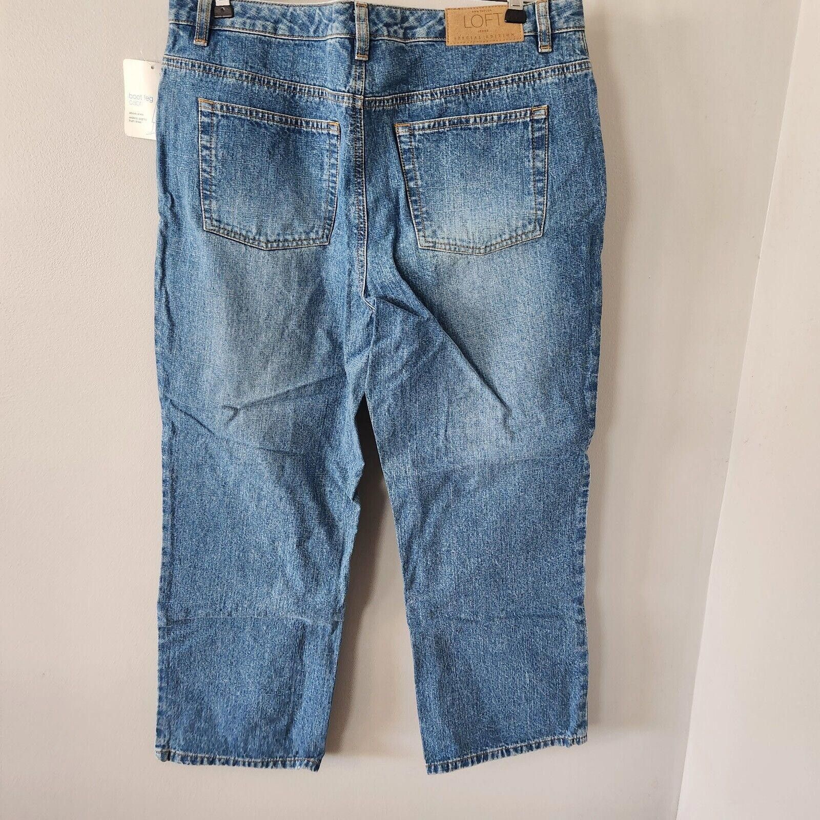 Ann Taylor Ann Taylor Blue Stretch Crop Jeans Size 12 New NWT Size 34" / US 12 / IT 48 - 8 Thumbnail