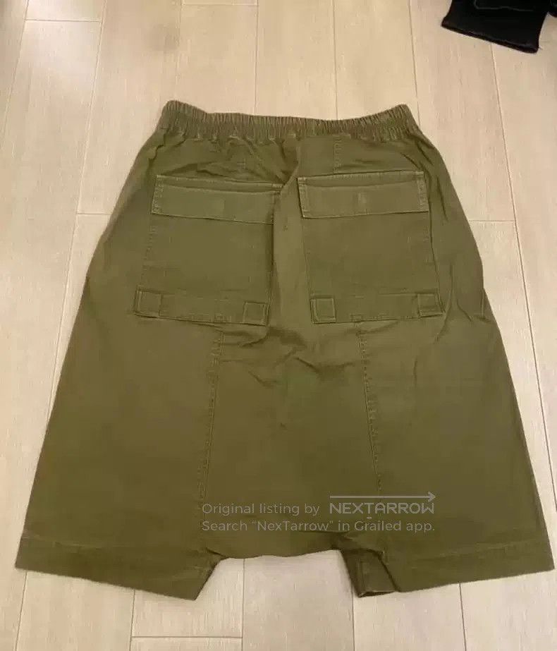 Rick Owens Rick Owens drawstring green shorts. Size US 32 / EU 48 - 2 Thumbnail