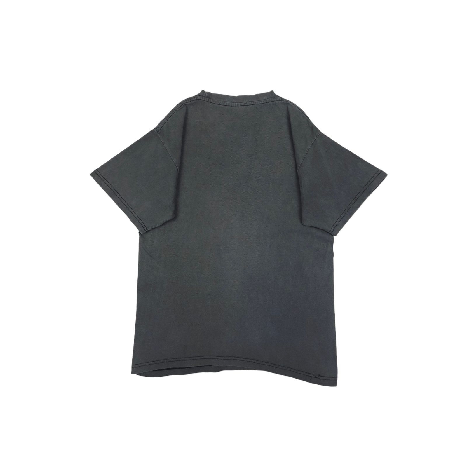Vintage 💎 90s Washed Faded Distressed Kung Fu Size M Black T-shirt Size US M / EU 48-50 / 2 - 2 Thumbnail