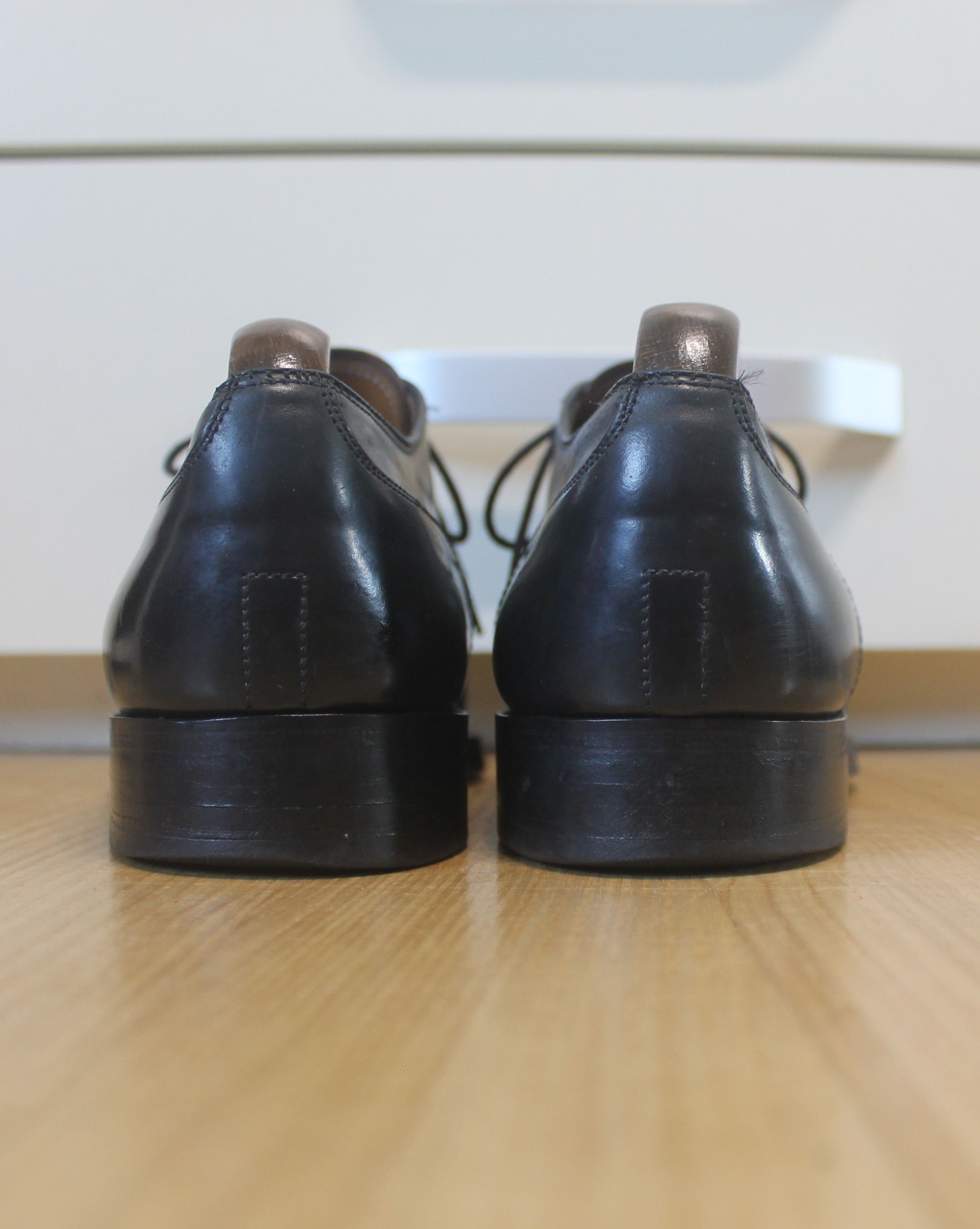 Alden Alden 2161 Straight Tip Blucher (Black Shell Cordovan) Size US 7.5 / EU 40-41 - 3 Thumbnail