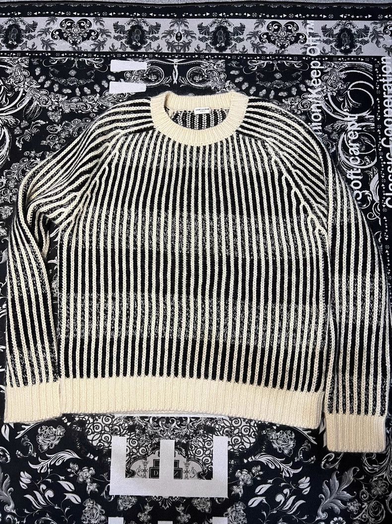 Saint Laurent Paris Saint Laurent Cashmere Striped Sweater L - dmc Size US L / EU 52-54 / 3 - 1 Thumbnail