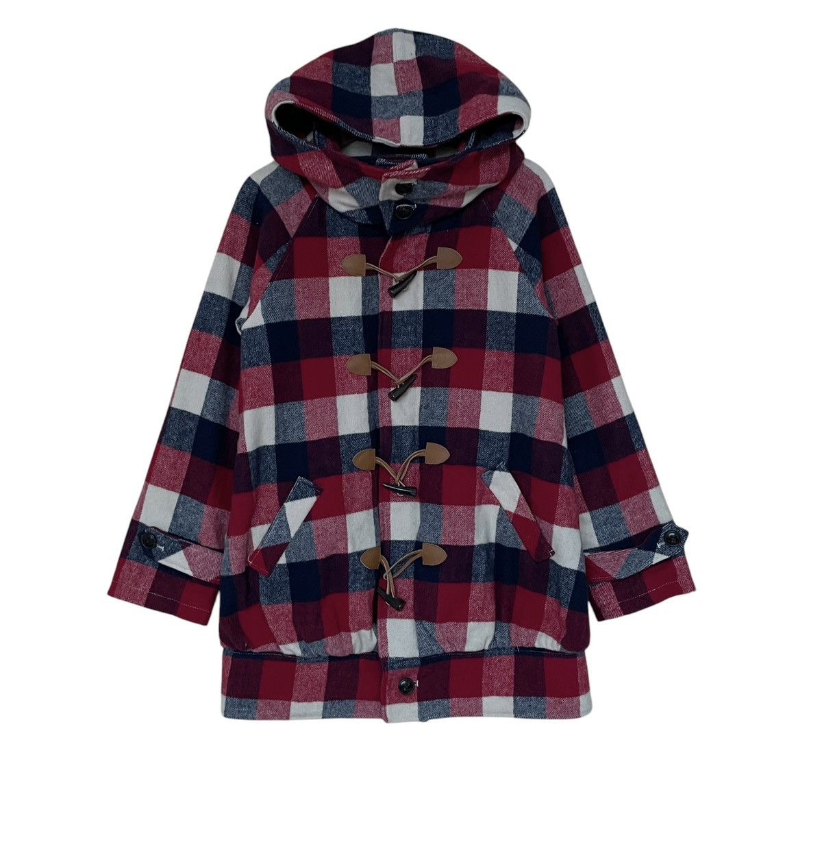 Japanese Brand × Vintage Vintage Japanese Brand X-girl Wool Checkered Hoodie 2000s Size US M / EU 48-50 / 2 - 1 Thumbnail