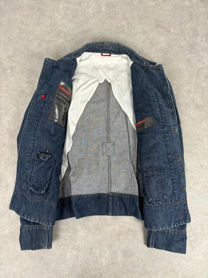 Prada 2000s Prada Blue Rock Denim Jacket Size US M / EU 48-50 / 2 - 8 Thumbnail
