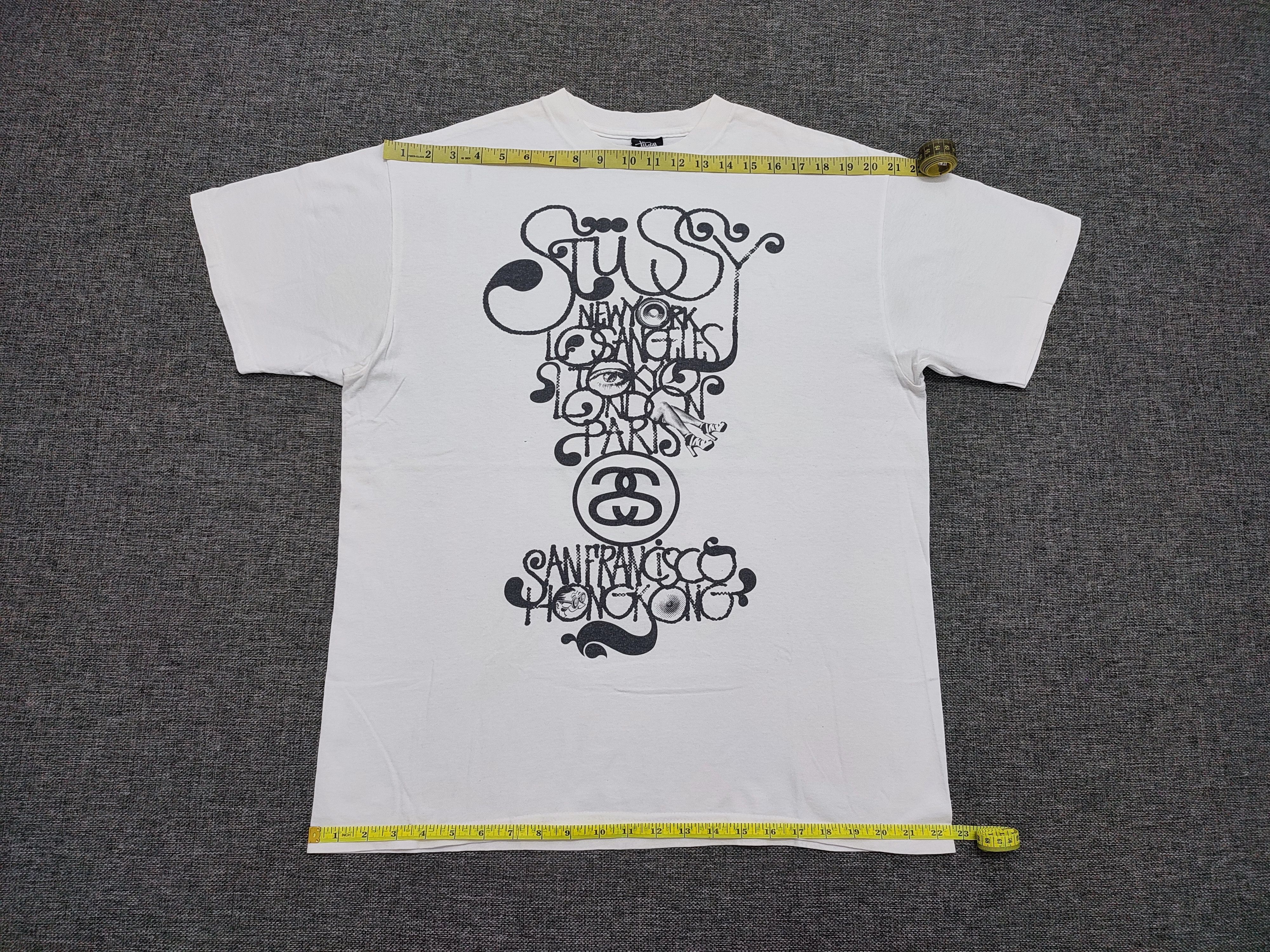 Stussy × Vintage Stussy x Brent Rollins World Tour Tee Size US L / EU 52-54 / 3 - 4 Thumbnail