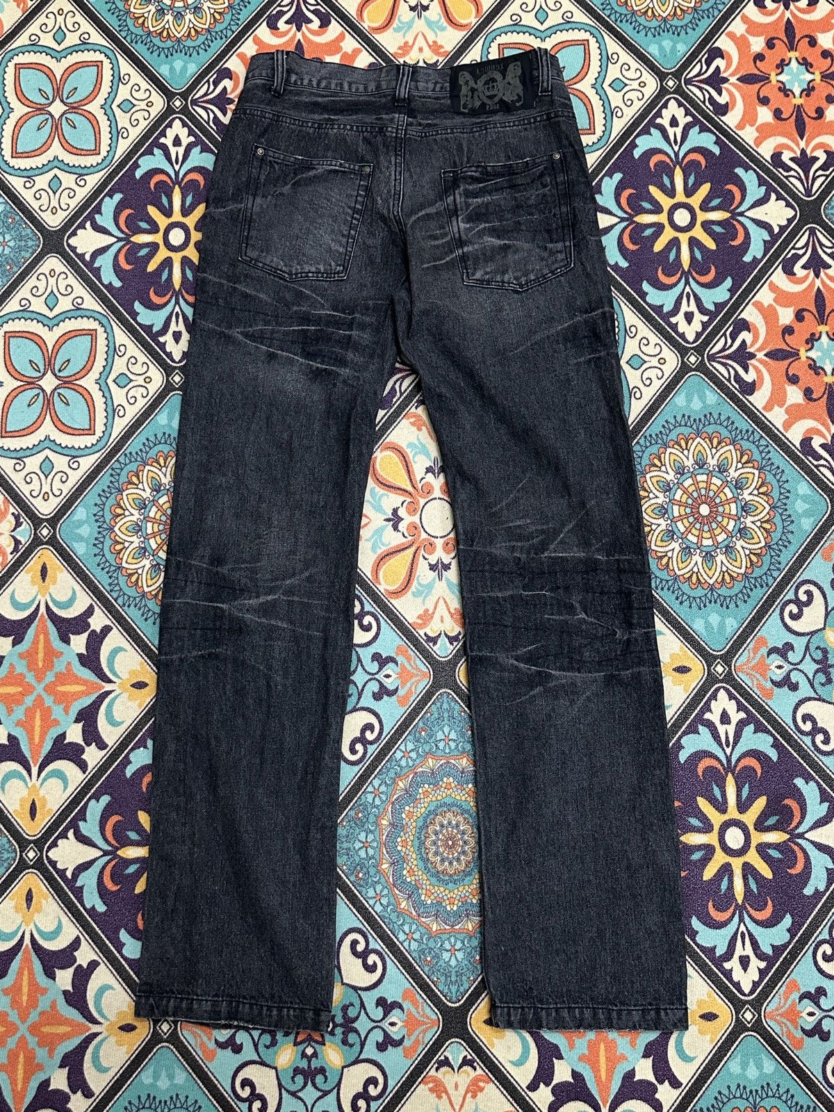 LOWBOX Lowbox Japan Claw Mark Whiskers Jeans Size US 30 / EU 46 - 2 Thumbnail