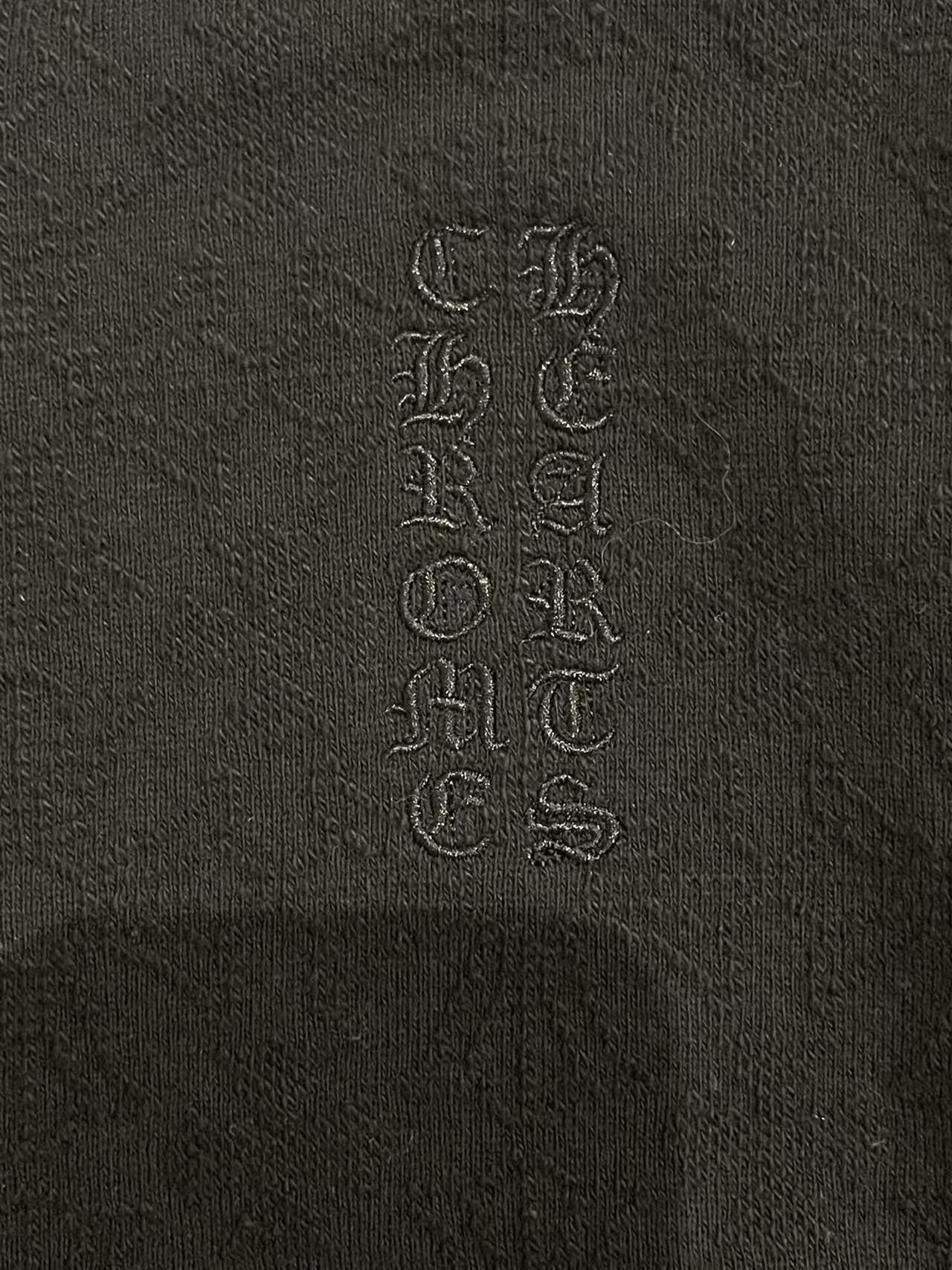 Chrome Hearts Chrome Hearts Tonal Monogram Cross Black Cropped Sweatshirt Size S / US 4 / IT 40 - 4 Thumbnail