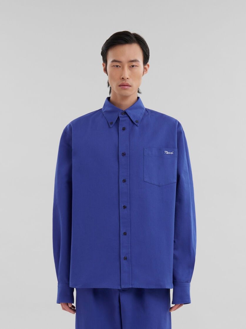 Marni o1w1db11025 Shirt in Blue Size US L / EU 52-54 / 3 - 2 Thumbnail