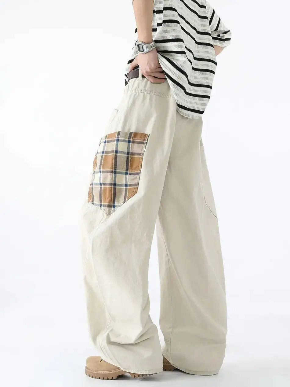 Japanese Brand Retro loose straight leg casual jeans Size US 32 / EU 48 - 5 Thumbnail