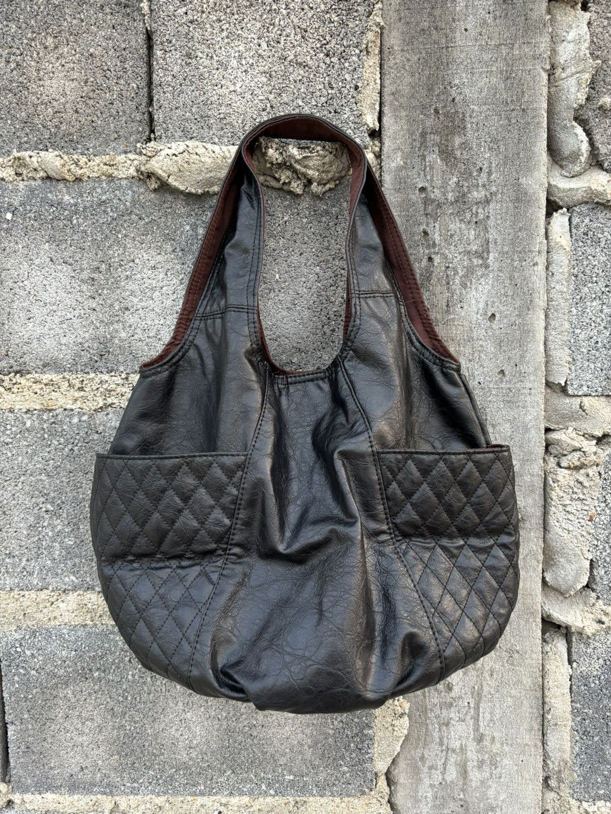 Japanese Brand 🥷🏿 Leather Tote Shoulder Bag Size ONE SIZE - 1 Thumbnail