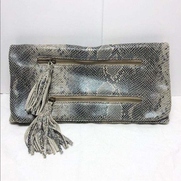 Other Romygold Snakeskin Tassel Clutch Purse Handbag Bag Size ONE SIZE - 1 Thumbnail