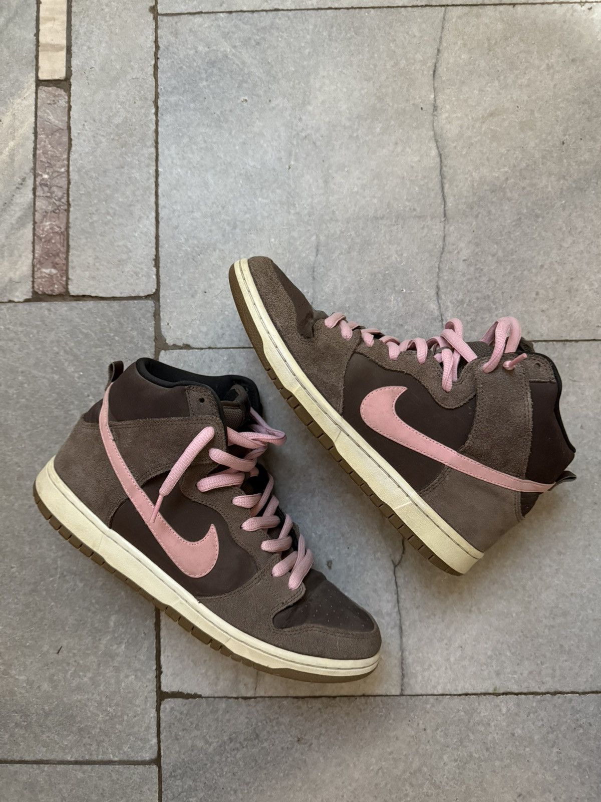 Nike Nike SB Dunk High Chocolate Pink 2012/2013 RARE Size US 11.5 / EU 44-45 - 1 Thumbnail