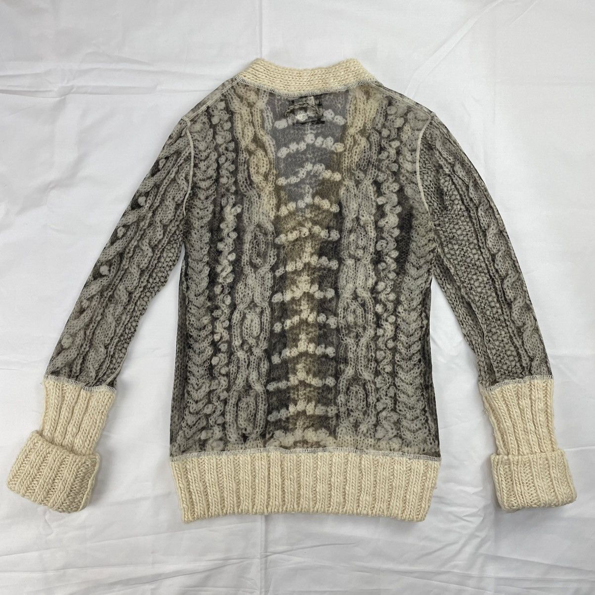 Jean Paul Gaultier Jean Paul Gaultier Trompe L´oeil Knit Cardigan Mesh Vintage Size US M / EU 48-50 / 2 - 5 Thumbnail