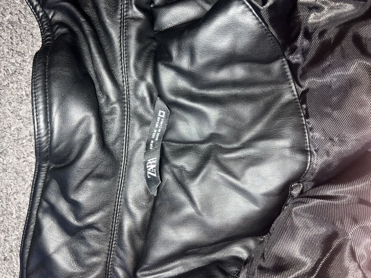 Zara Zara leather bomber jacket Size M / US 6-8 / IT 42-44 - 3 Thumbnail