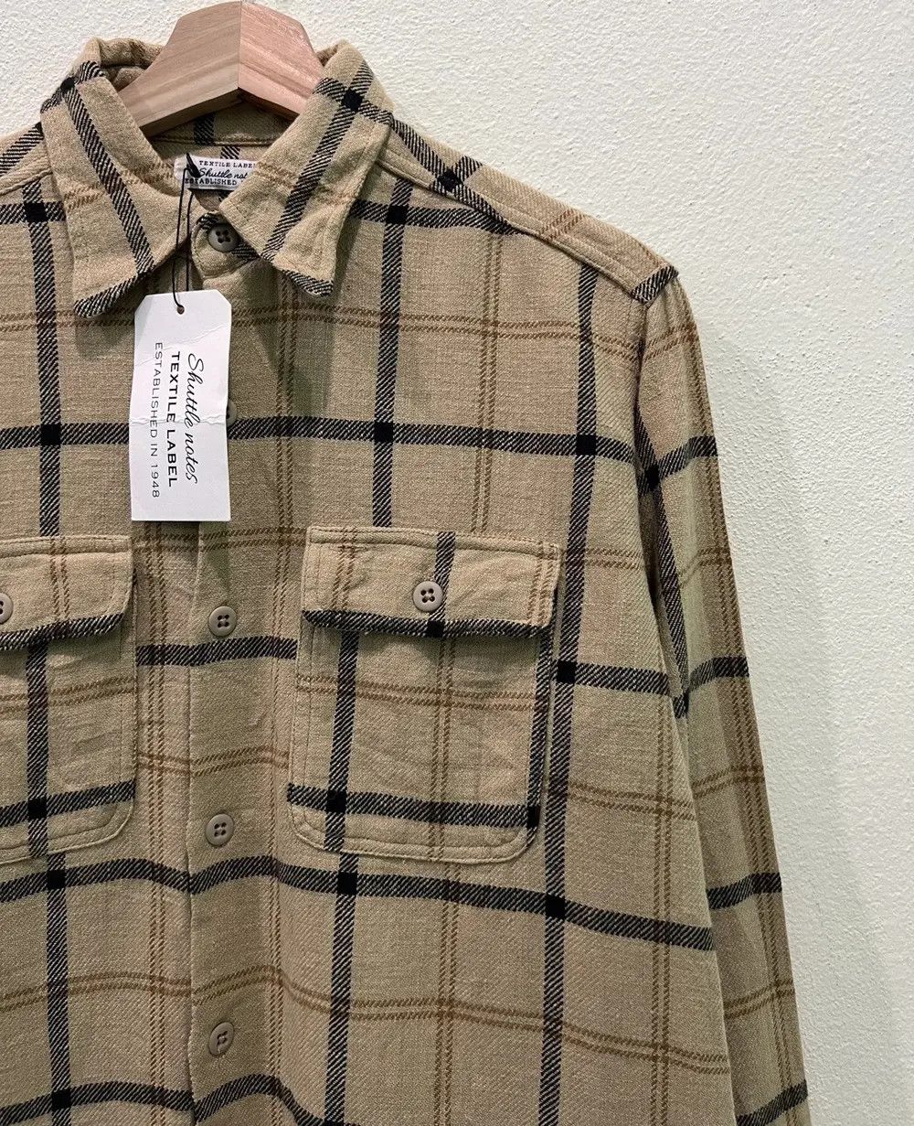 Flannel Japanese Brand Shuttle Notes Distress Design Flannel Shirt Size US M / EU 48-50 / 2 - 3 Thumbnail