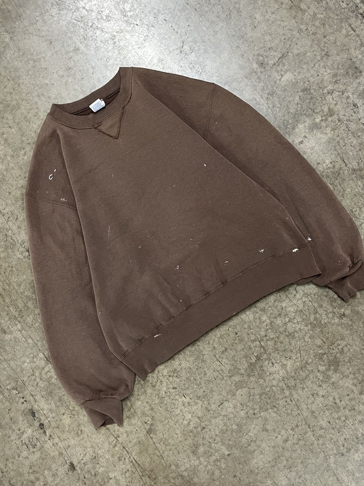 Russell Athletic Russell athletic boxy fit thrashed earth tone blank faded Size US L / EU 52-54 / 3 - 1 Thumbnail