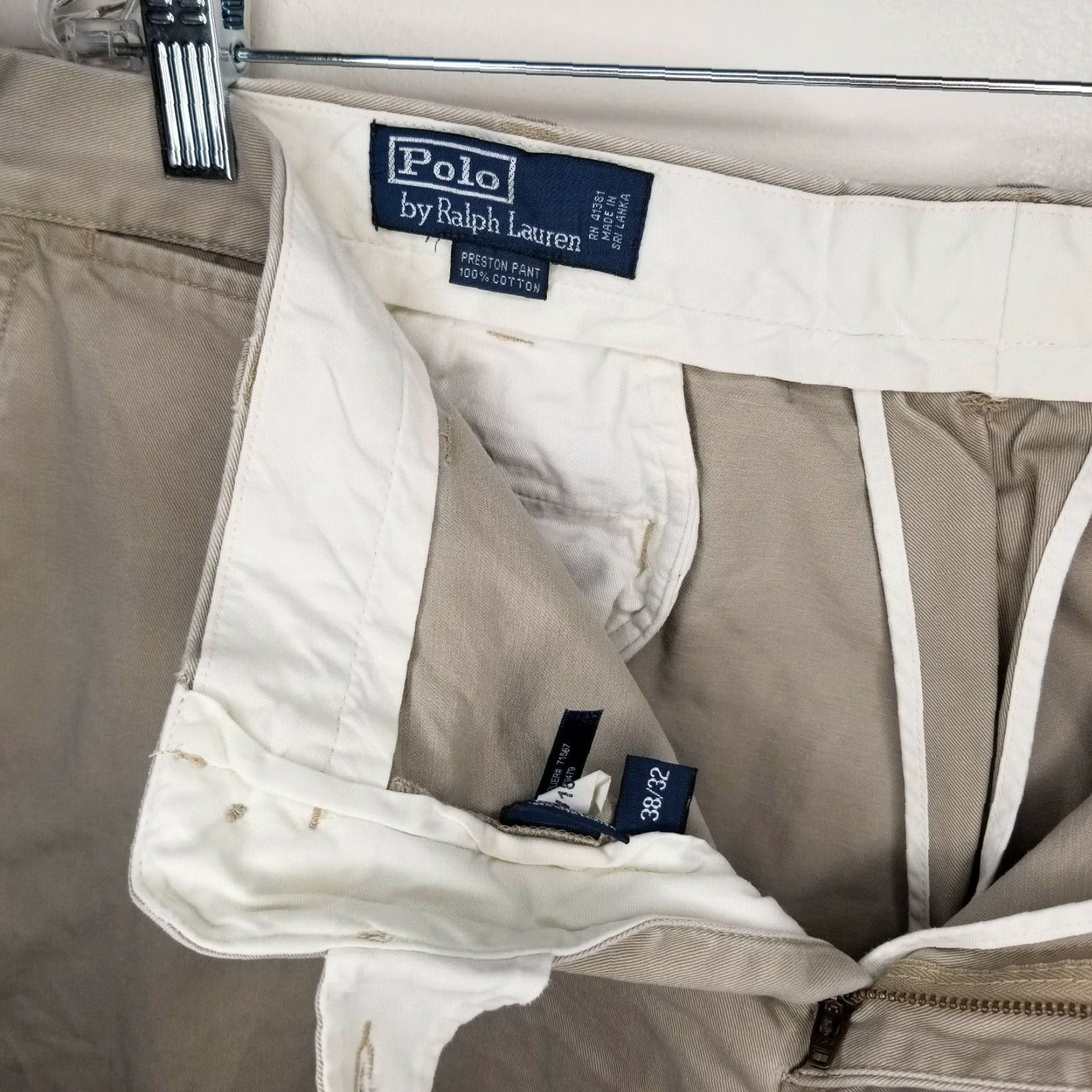 Polo Ralph Lauren Polo Ralph Lauren Pants Dress Khaki Mens 38x32 Beige Large Regular Size 38 32 Men Size US M / EU 48-50 / 2 - 3 Thumbnail